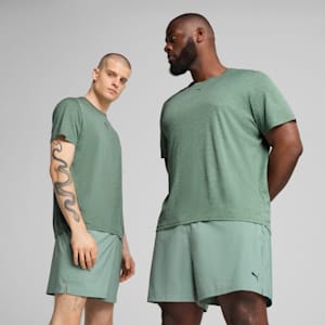メンズ トレーニング TAD エッセンシャル ヘザー キャット 半袖 Tシャツ, Green Moon Heather, extralarge-JPN