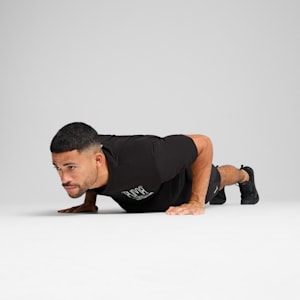 メンズ トレーニング グラフィックス トレイン イラストラティブ 半袖 Tシャツ, PUMA Black, extralarge-JPN