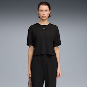 CLOUDSPUN Oversized Tee Women, PUMA Black, extralarge