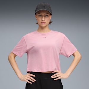 CLOUDSPUN Oversized Tee Women, Poised Pink Heather, extralarge