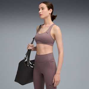 Cloudspun Ultra Soft Women's Mid Impact Sports Bra, Raisin, extralarge