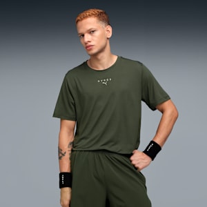 PUMA X HYROX Men Cloudspun Thermo Training T-shirt, Dark Olive, extralarge-IND
