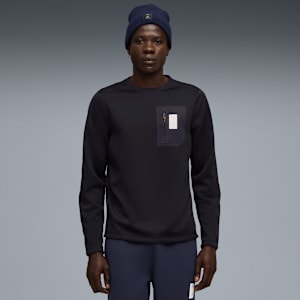 M PUMA X SAYSKY BRUSHED LS, New Navy, extralarge