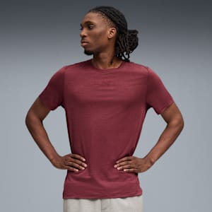 CLOUDSPUN Tee Men, Ruby Shimmer Heather, extralarge