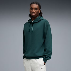 CLOUDSPUN Hoodie Men, Green Terrain Heather, large-GBR