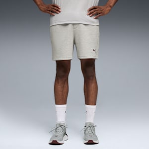 Shorts de entrenamiento CLOUDSPUN para hombre, Light Gray Heather, extralarge