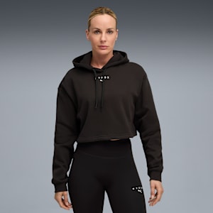 PUMA x HYROX Heavyweight Hoodie Women, PUMA Black, large-GBR