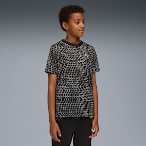 TAD ESS AOP Poly Tee Youth, PUMA Black, extralarge
