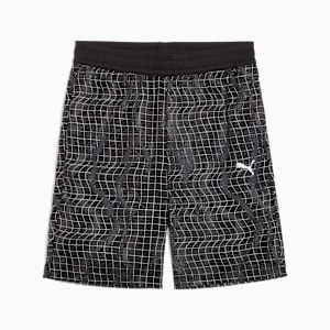 TAD Essentials AOP Woven Shorts Youth, PUMA Black, extralarge