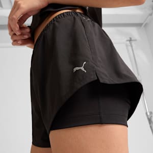 Short tissé 2-en-1 Femme, PUMA Black, extralarge