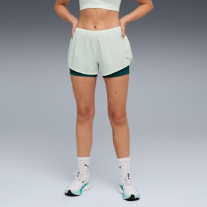 Running Women's 2-in-1 Shorts, Sage Frost, extralarge