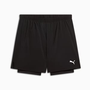Shorts de punto PUMA 2 en 1 para hombre, PUMA Black, extralarge