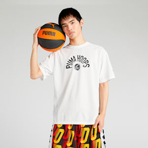 ユニセックス バスケットボール グラフィック ボール 半袖 Tシャツ, PUMA White, extralarge-JPN