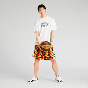 ユニセックス バスケットボール グラフィック ボール 半袖 Tシャツ, PUMA White, extralarge-JPN