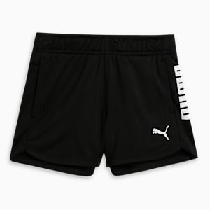 Train All Day Girls Knitted Shorts, PUMA Black, extralarge-IND