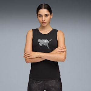 FLORAL RIBBON Training Tank Women, PUMA Black, extralarge
