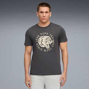 Illustrated Graphic Men's Graphic Training Tee, Dusky Gray, extralarge