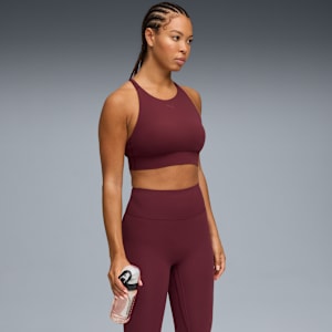 SHAPELUXE High Neck Bra Women, Ruby Shimmer, extralarge