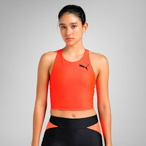 Boston Marathon Women's Breathable Training Crop Top, Glowing Red, extralarge-IND
