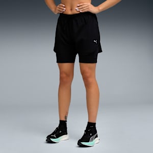 Women's Ultra-Light 2-in-1 Running Shorts, PUMA Black, extralarge-IND