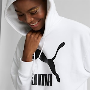 Sudadera con capucha para mujer Classics Logo, Puma White, extralarge