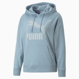 Classics Logo Women's Hoodie, Blue Wash, extralarge-IND