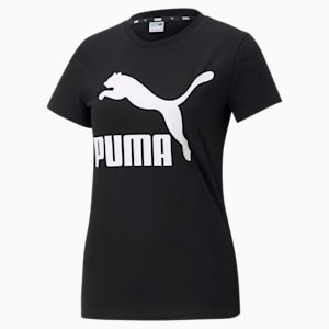 Camiseta Classics Logo para mujer, Puma Black, extralarge