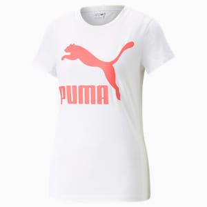 Camiseta Classics Logo para mujer, PUMA White-Loveable
