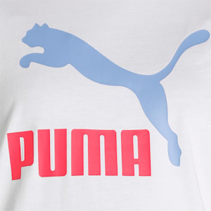 Classics Logo Tee, Puma White-lavender pop
