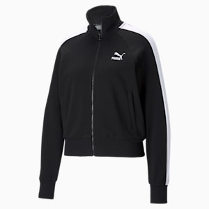 Chamarra de pista Iconic T7 para mujer, Puma Black, extralarge