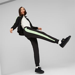 Iconic T7 Women's Track Jacket, PUMA Black-Light Mint