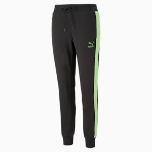 Iconic T7 Women's Trackpants, PUMA Black-Light Mint