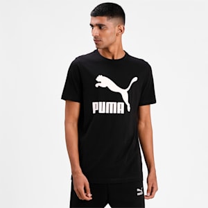 Classics Logo Regular Fit Men's T-shirt, Puma Black