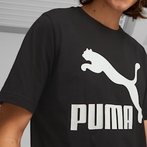 Classics Logo Regular Fit Men's T-shirt, Puma Black, extralarge-IND