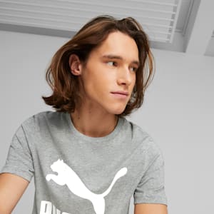 Classics Logo Regular Fit Men's T-shirt, Medium Gray Heather