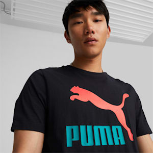 Classics Logo Regular Fit Men's T-Shirt, Puma Black-Fandom