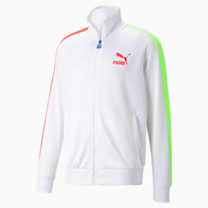 Iconic T7 Regular Fit Men's Track Jacket, Puma White-Spectra