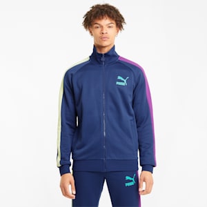 Iconic T7 Regular Fit Men's Track Jacket, Elektro Blue, extralarge-IND