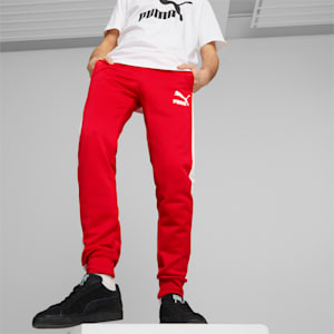 Iconic T7 Men's Track Pants, High Risk Red