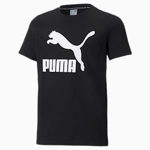 CLASSICS Big Kids' Tee, Puma Black, extralarge