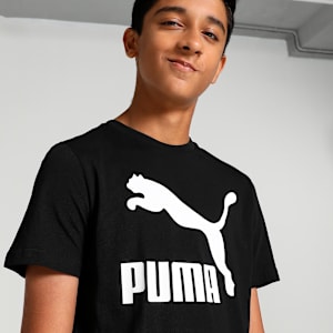 CLASSICS Big Kids' Tee, Puma Black, extralarge