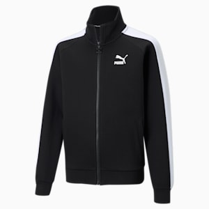 Iconic T7 Boys' Track Jacket, Puma Black-Puma White, extralarge