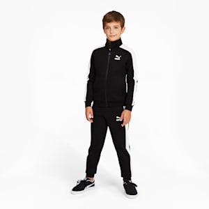 Iconic T7 Boys' Track Jacket, Puma Black-Puma White, extralarge