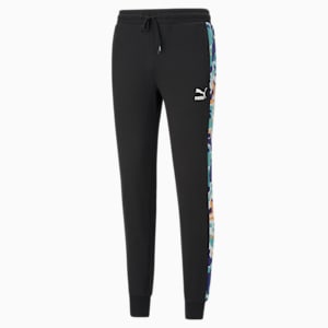 Classics Graphic T7 Printed Men's Track Slim Pants, Puma Black-AOP