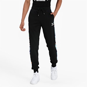 Classics Graphic T7 Printed Men's Track Slim Pants, Puma Black-AOP