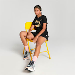 Classics Logo Girls T-Shirt, Puma Black, extralarge-IND