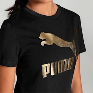 Classics Logo Girls T-Shirt, Puma Black