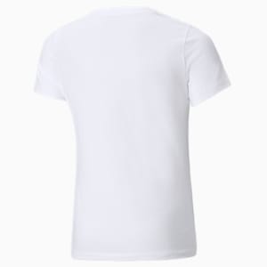 Camiseta con logo Classics para niña, Puma White, extragrande