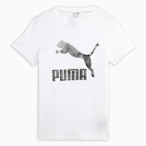 Classics Logo Girls T-Shirt, Puma White, extralarge-IND