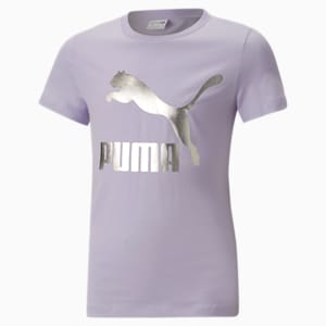 Classics Logo Girls T-Shirt, Vivid Violet, extralarge-IND